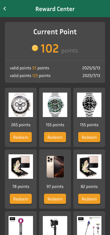 reward center