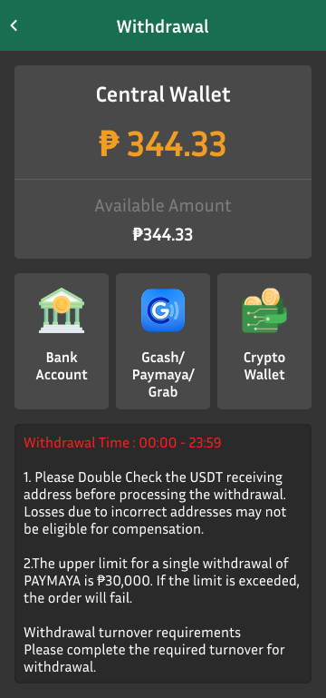 withdrawal
